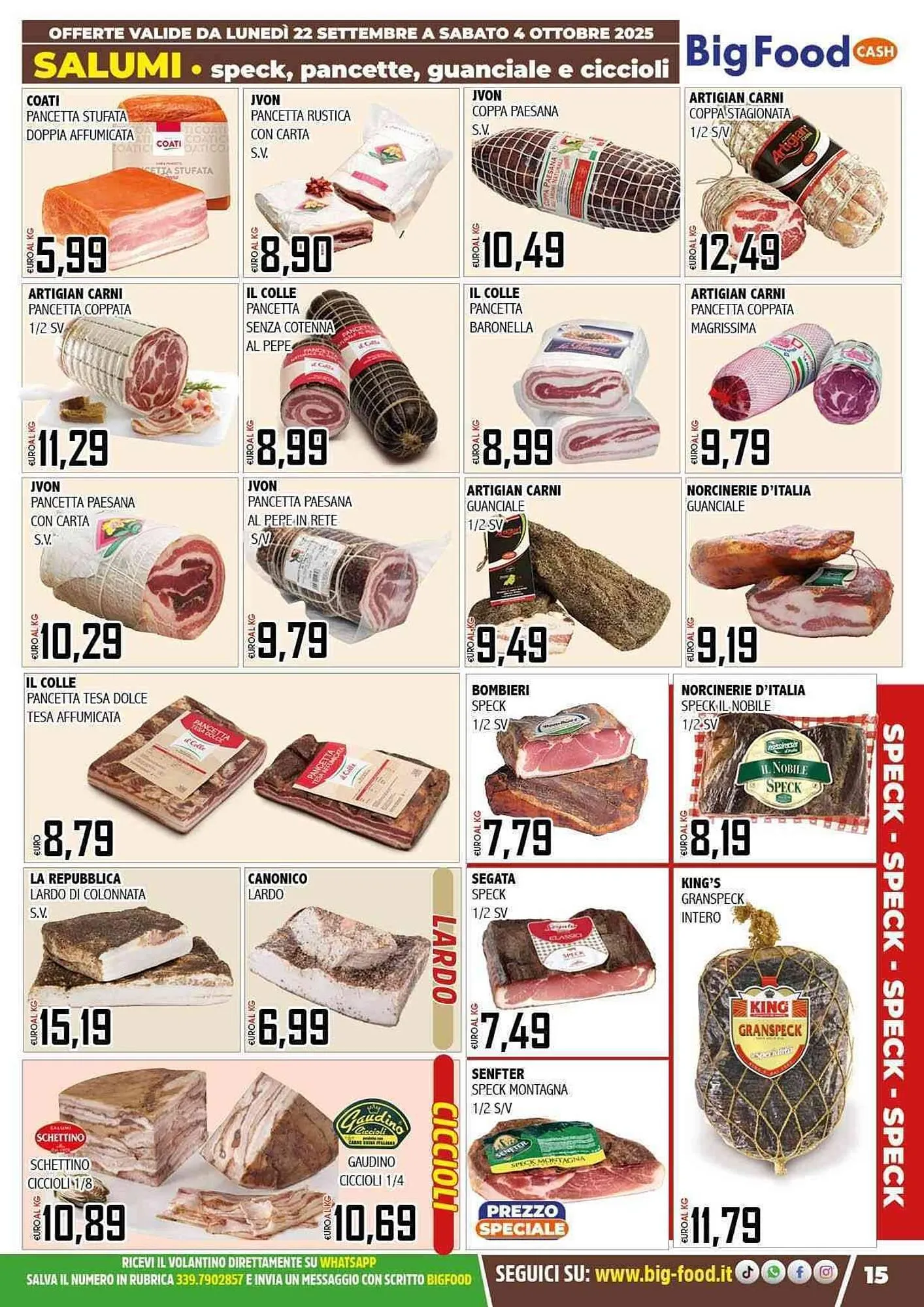 Volantino Big Food da 22 settembre a 4 ottobre di 2025 - Pagina del volantino 15