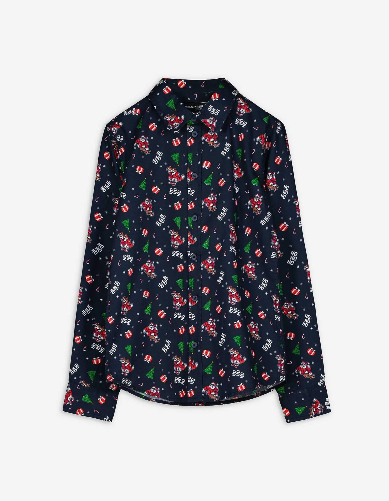 Camicia - Natale - blu scuro