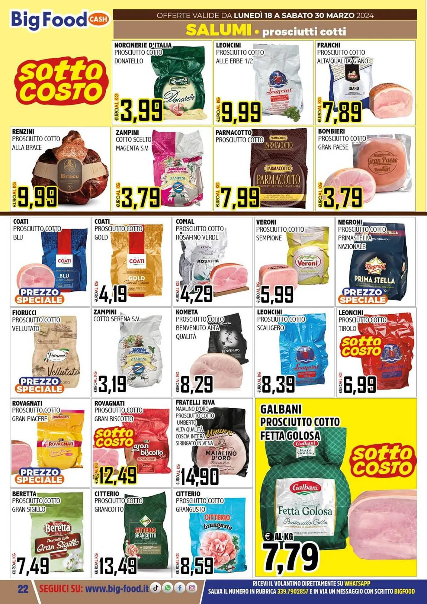 Volantino Big Food da 18 marzo a 30 marzo di 2024 - Pagina del volantino 22