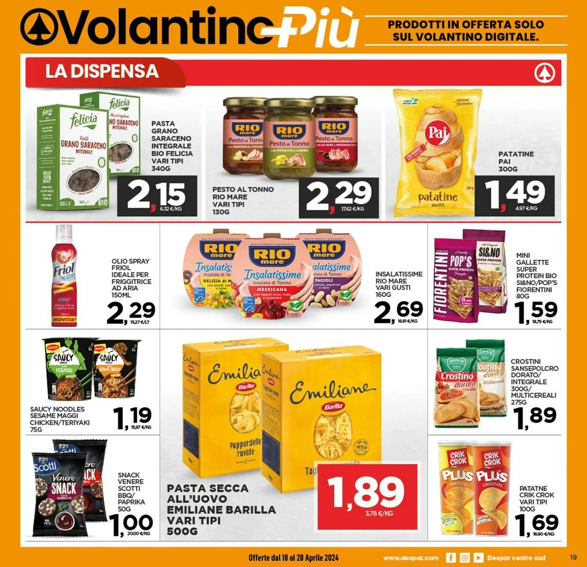 Volantino Interspar da 18 aprile a 24 aprile di 2024 - Pagina del volantino 19