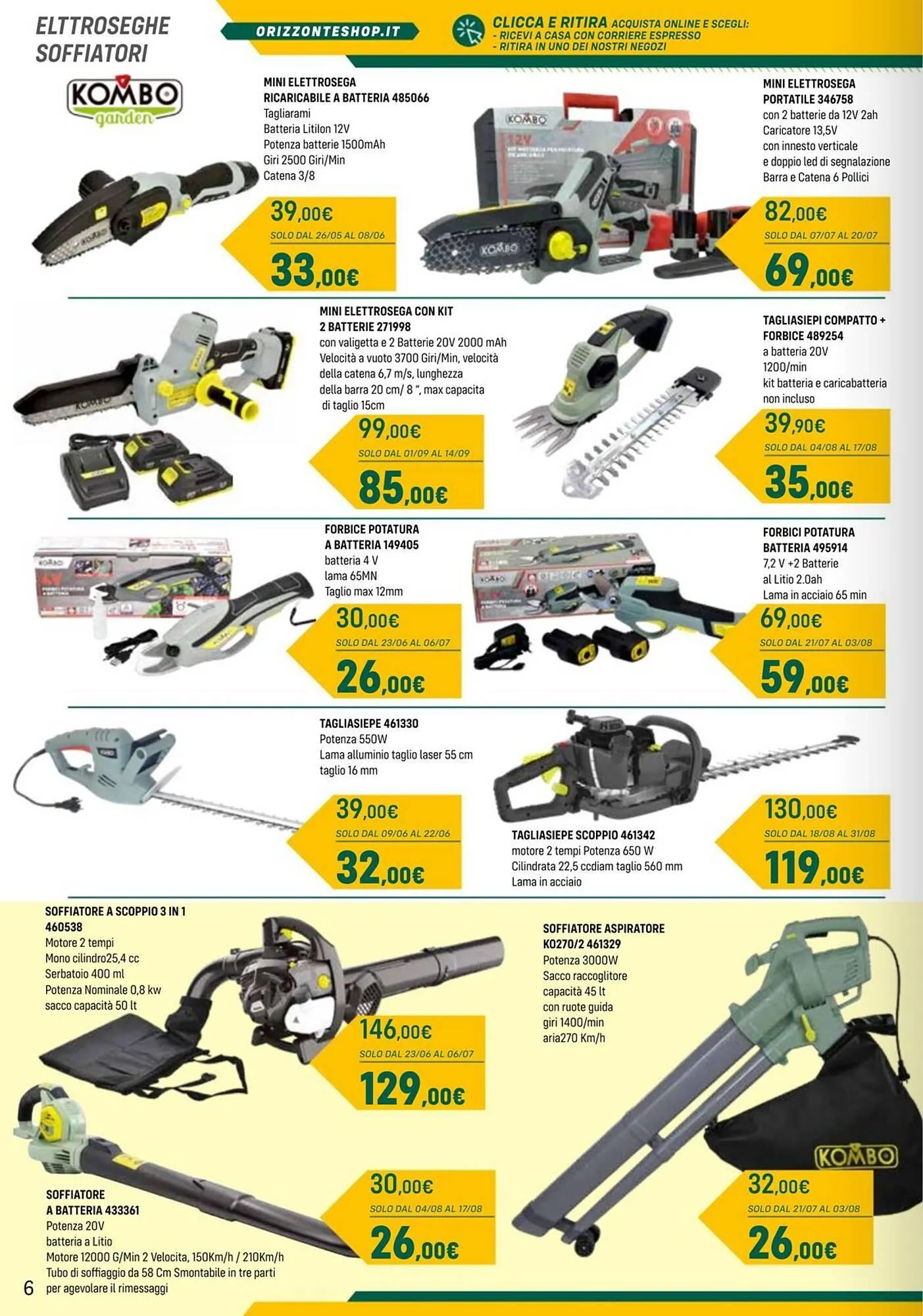 Volantino Orizzonte da 25 aprile a 12 ottobre di 2025 - Pagina del volantino 6