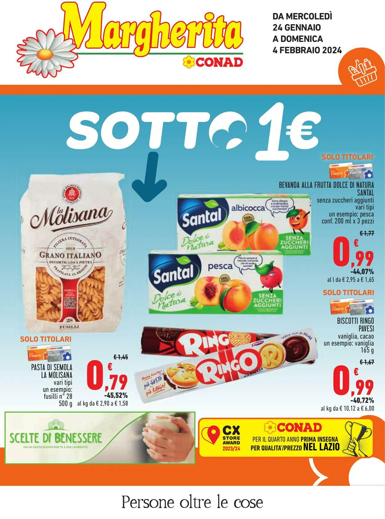Conad - Margherita - Roma Volantino attuale da 24 gennaio a 4 febbraio di 2024 - Pagina del volantino 1