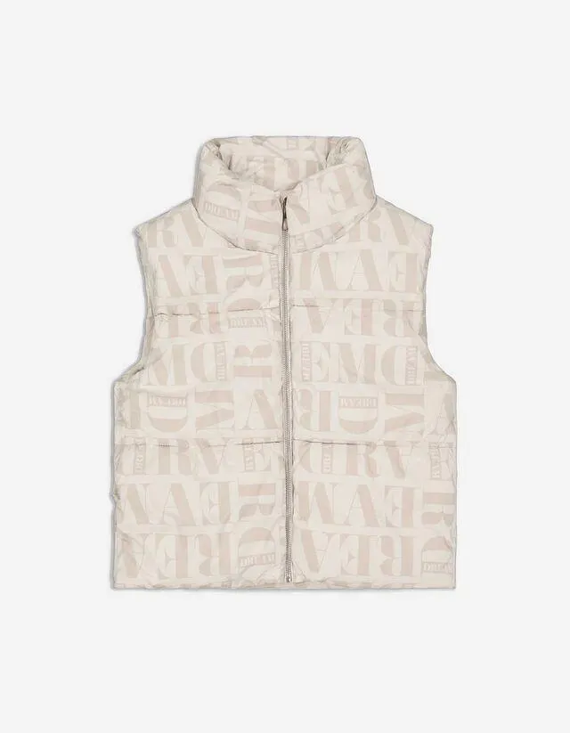 Gilet trapuntato - Stampa allover