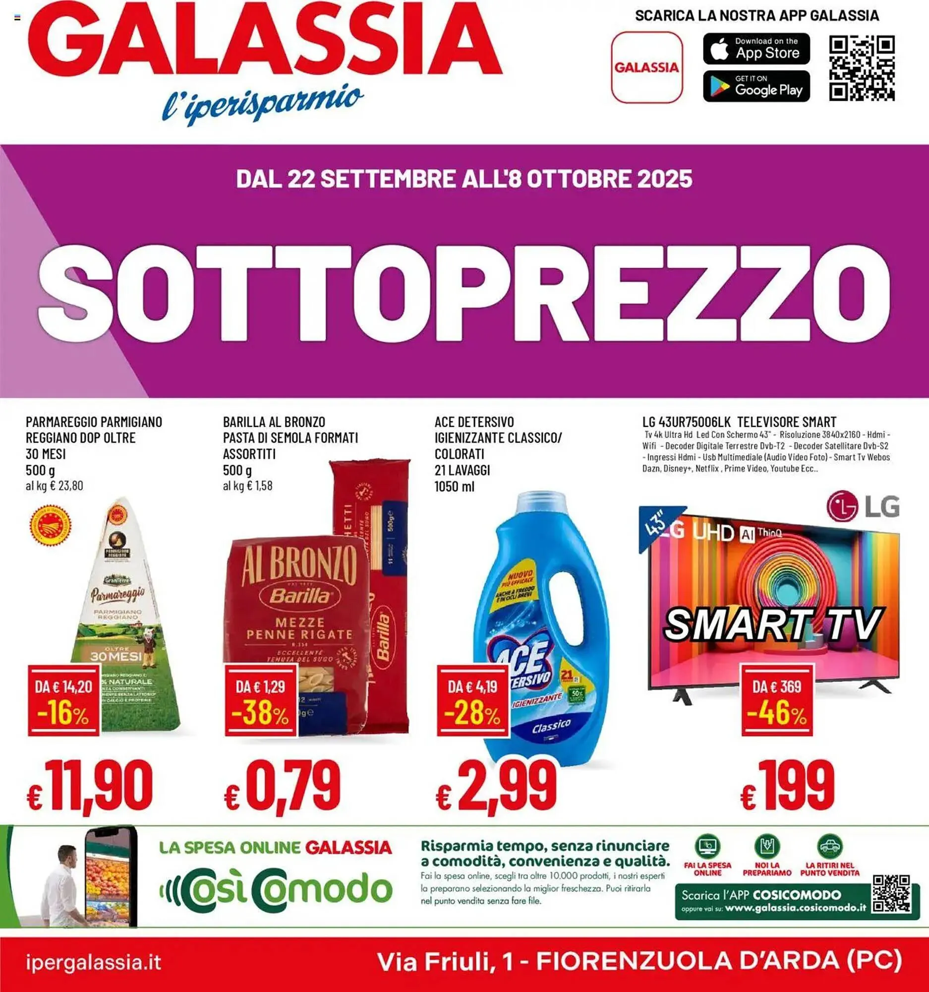 Volantino Galassia da 22 settembre a 8 ottobre di 2025 - Pagina del volantino 1