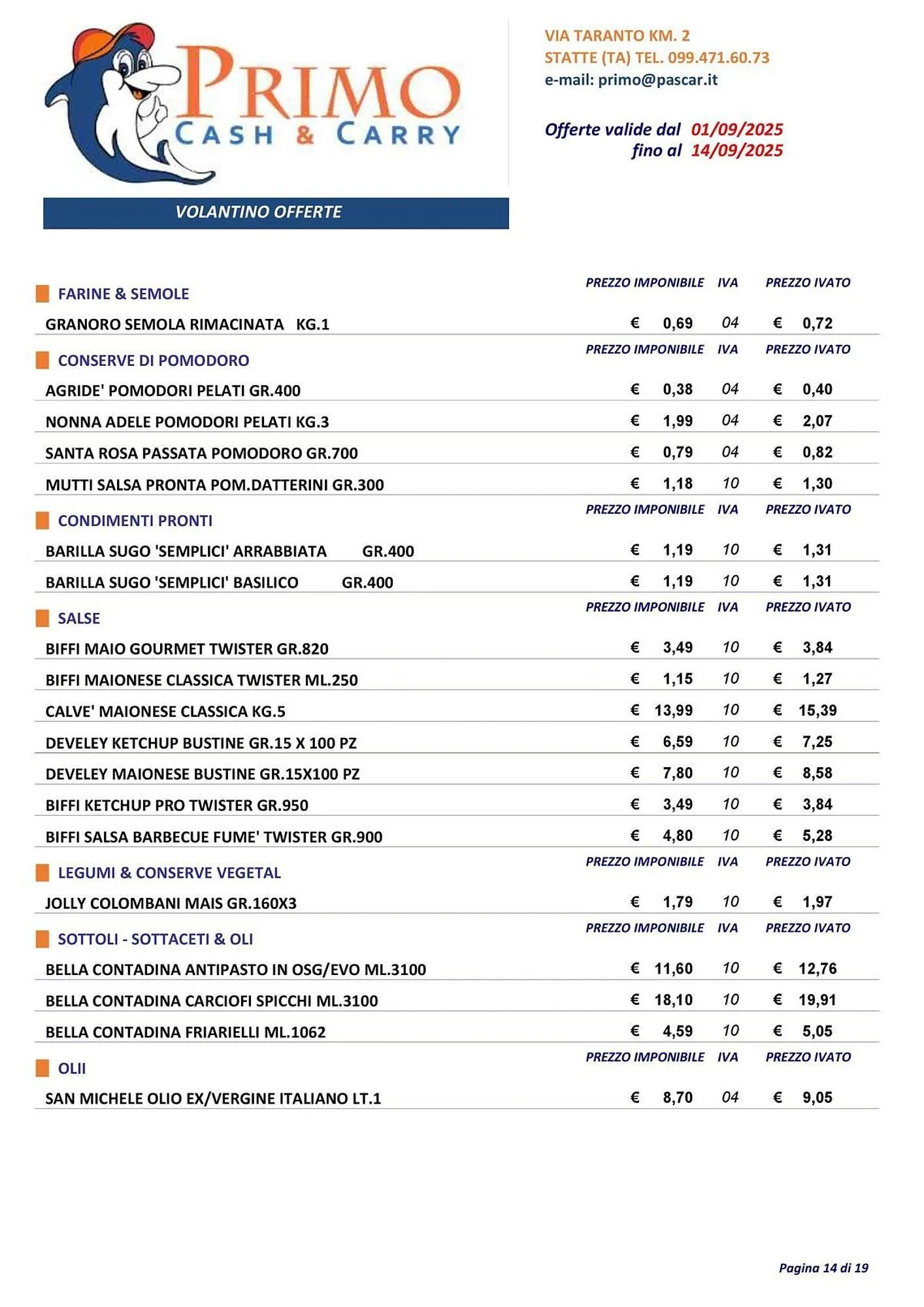 Volantino Gruppo Pascar da 1 settembre a 14 settembre di 2025 - Pagina del volantino 14