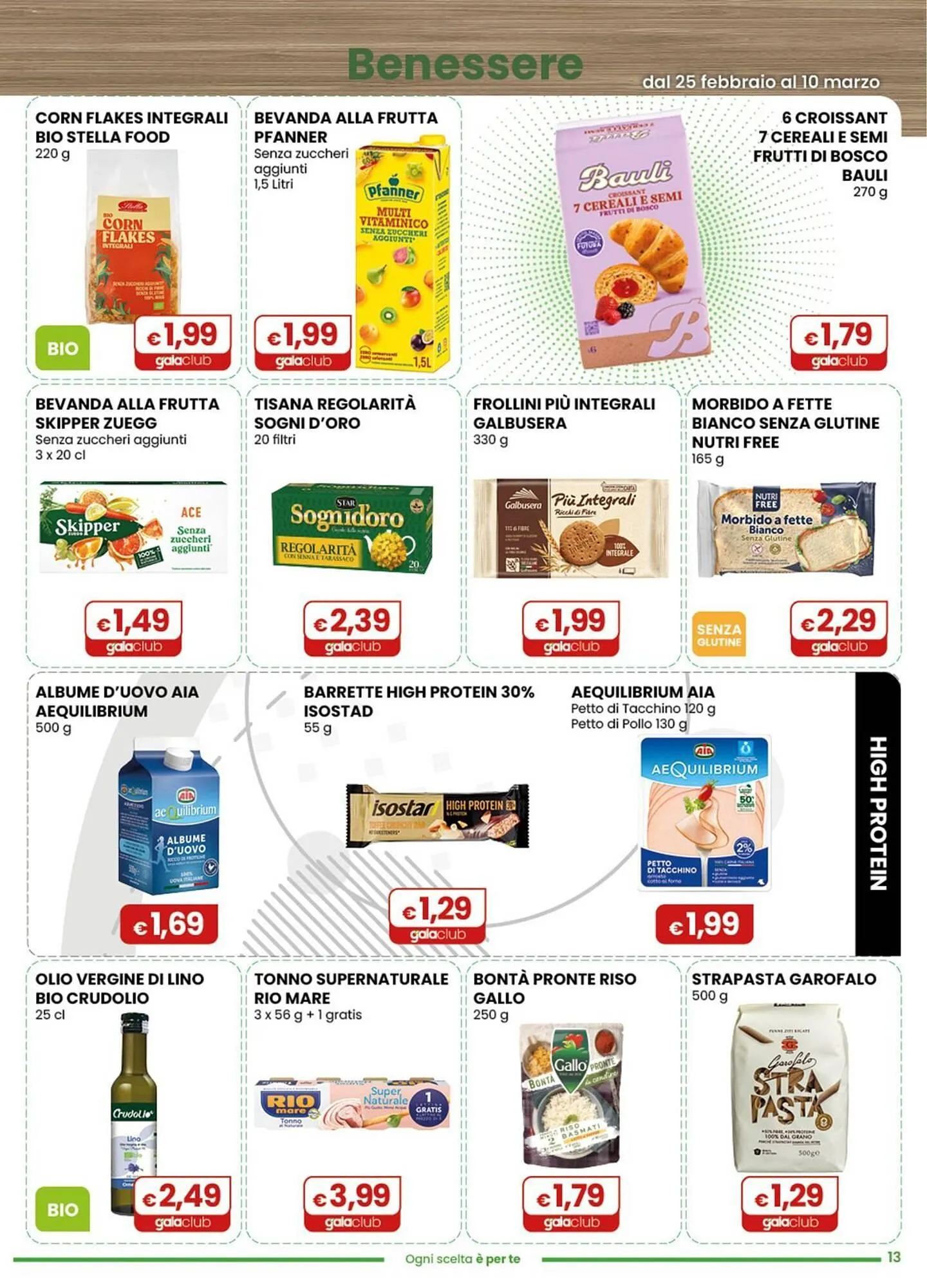 Volantino Gala Supermercati da 25 febbraio a 10 marzo di 2026 - Pagina del volantino 13