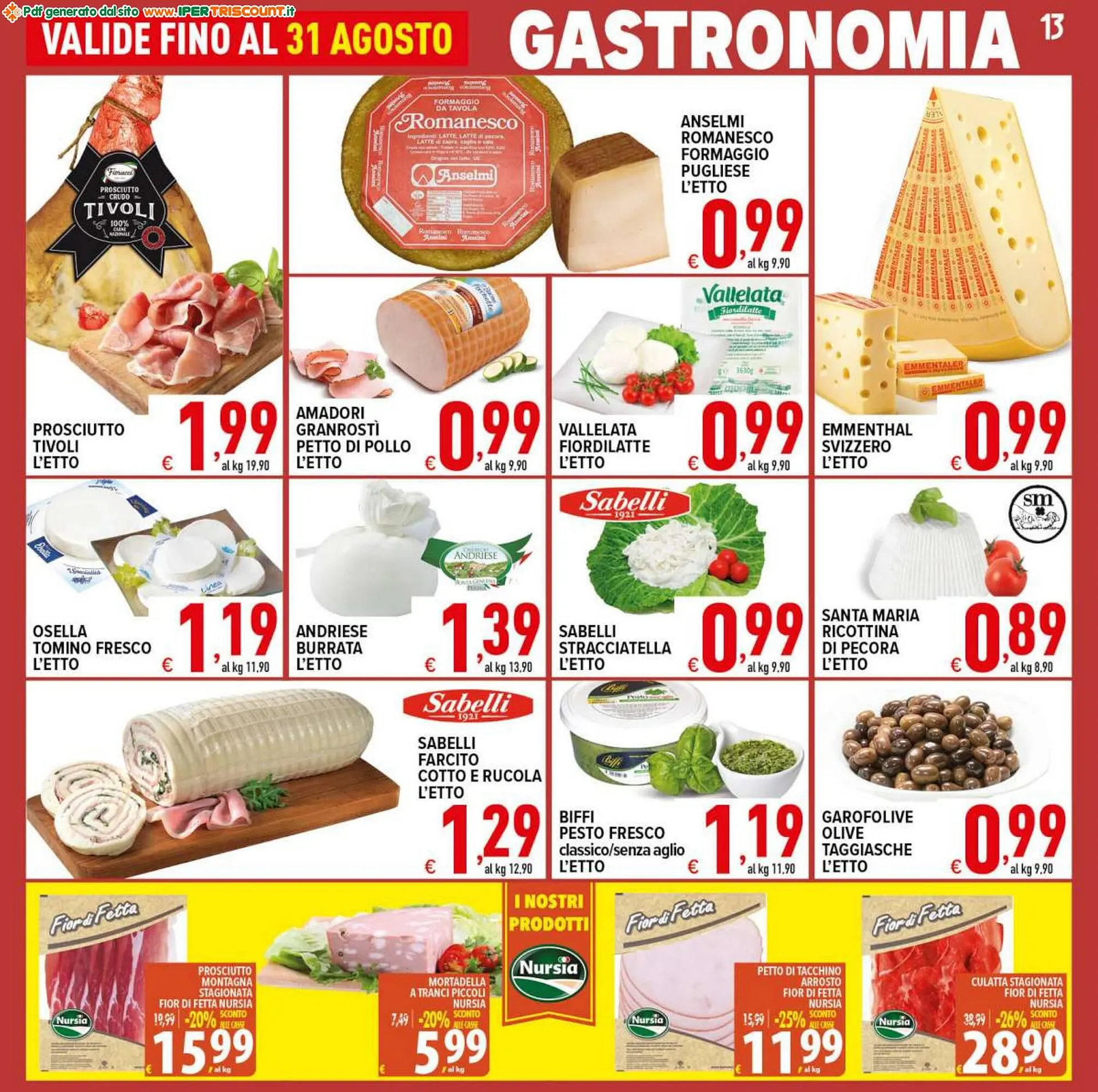 Volantino Iper Triscount da 23 agosto a 31 agosto di 2023 - Pagina del volantino 13