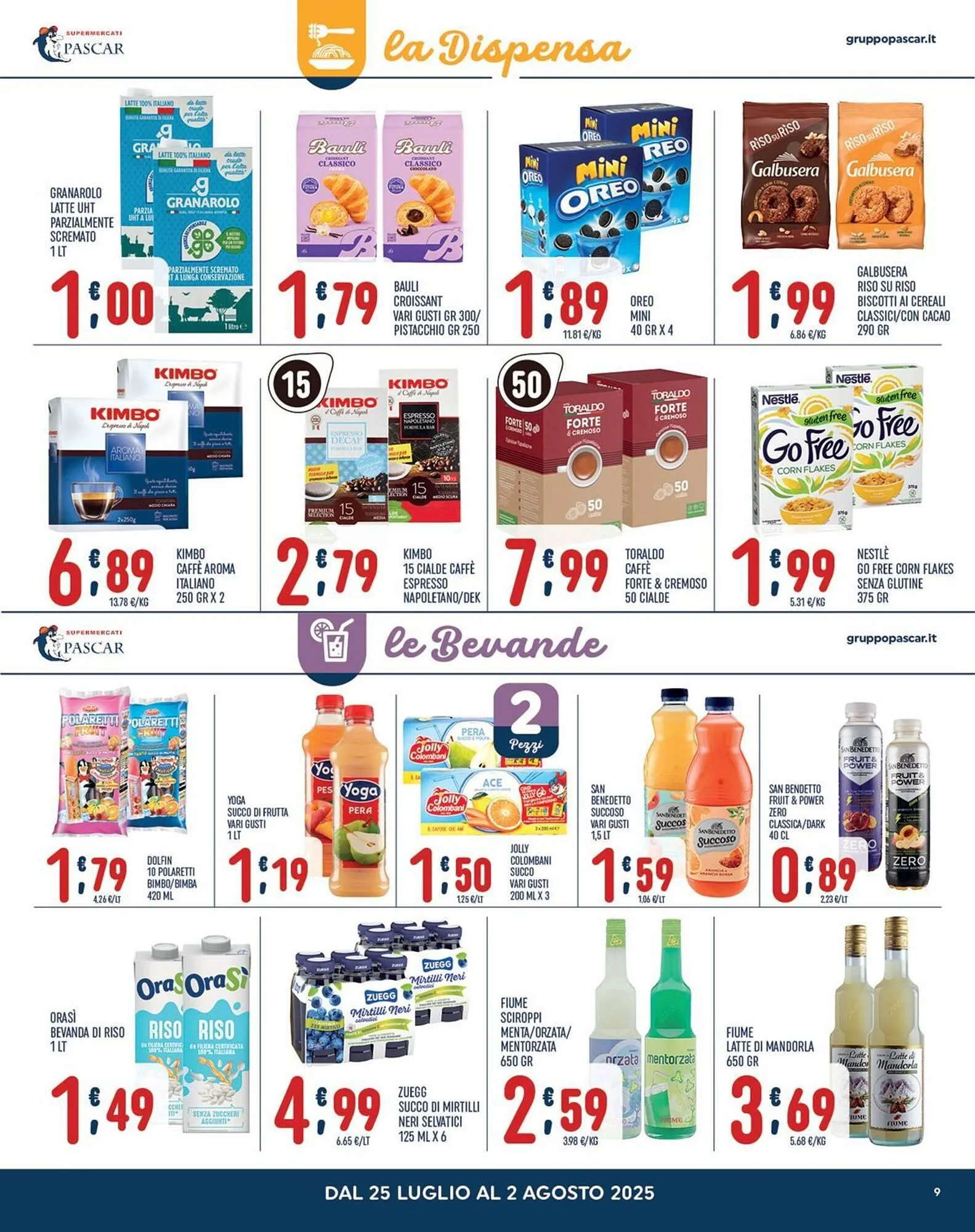 Volantino Gruppo Pascar da 25 luglio a 2 agosto di 2025 - Pagina del volantino 9
