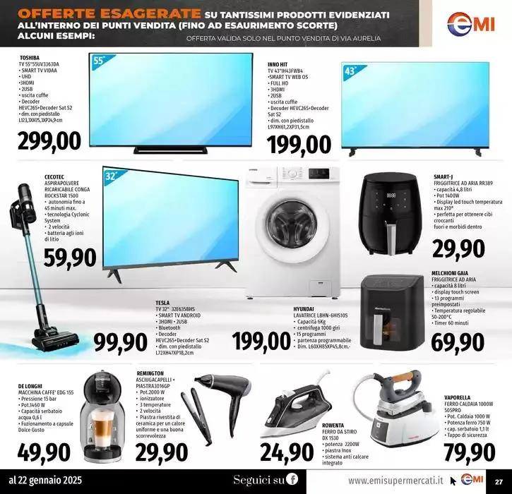 Tanti prodotti a 0.99 da 9 gennaio a 22 gennaio di 2025 - Pagina del volantino 27