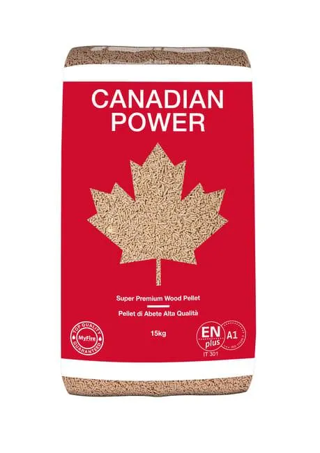 Pellet Canadianpower ENplus A1 15 kg in abete