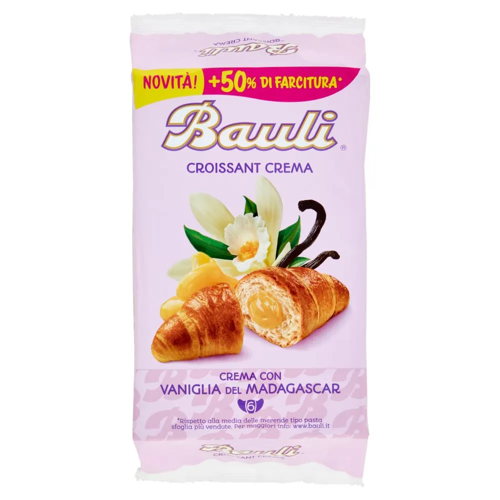 Bauli Croissant Crema 6 x 50 g