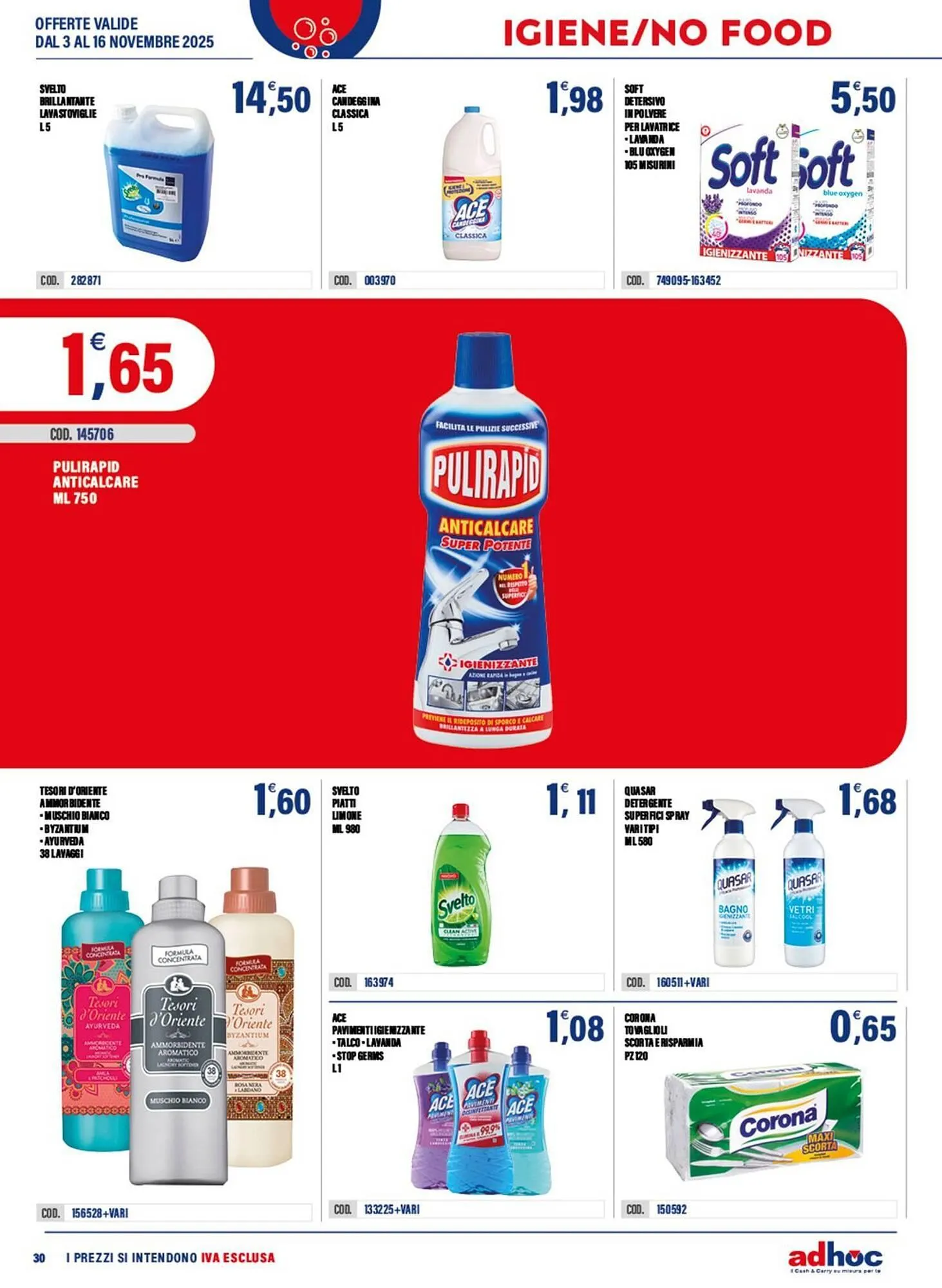 Volantino Adhoc da 3 novembre a 16 novembre di 2025 - Pagina del volantino 30