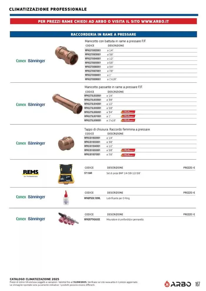 Catalogo Climatizzazione 2025 da 1 gennaio a 31 dicembre di 2025 - Pagina del volantino 157