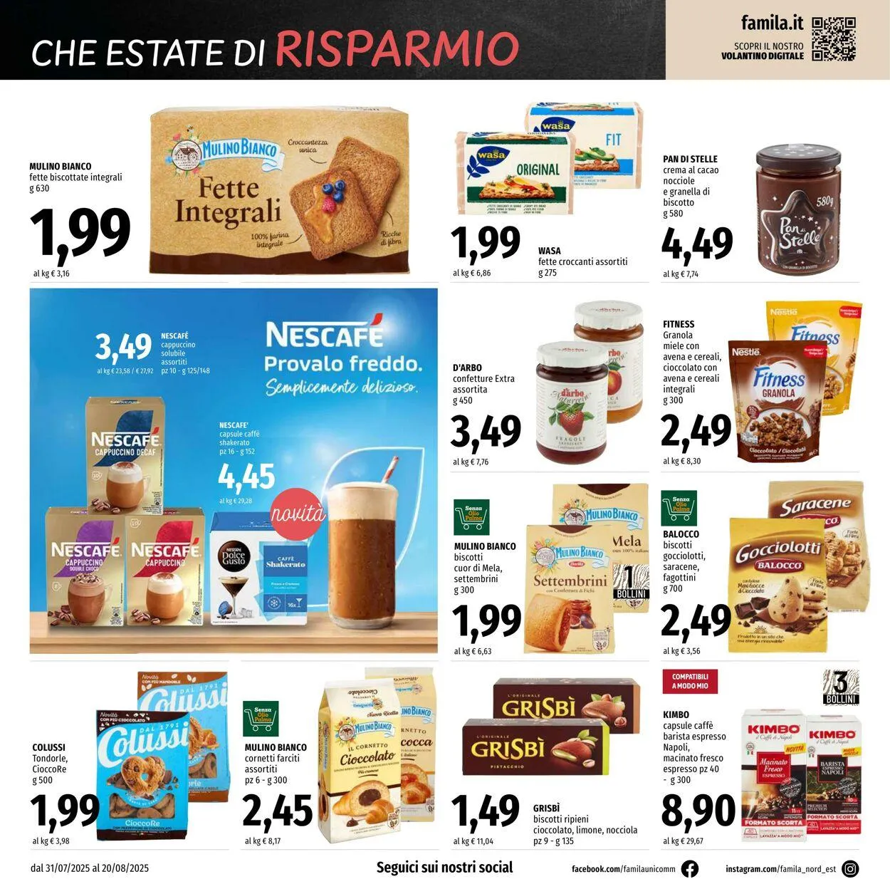 Famila Volantino attuale da 31 luglio a 20 agosto di 2025 - Pagina del volantino 16