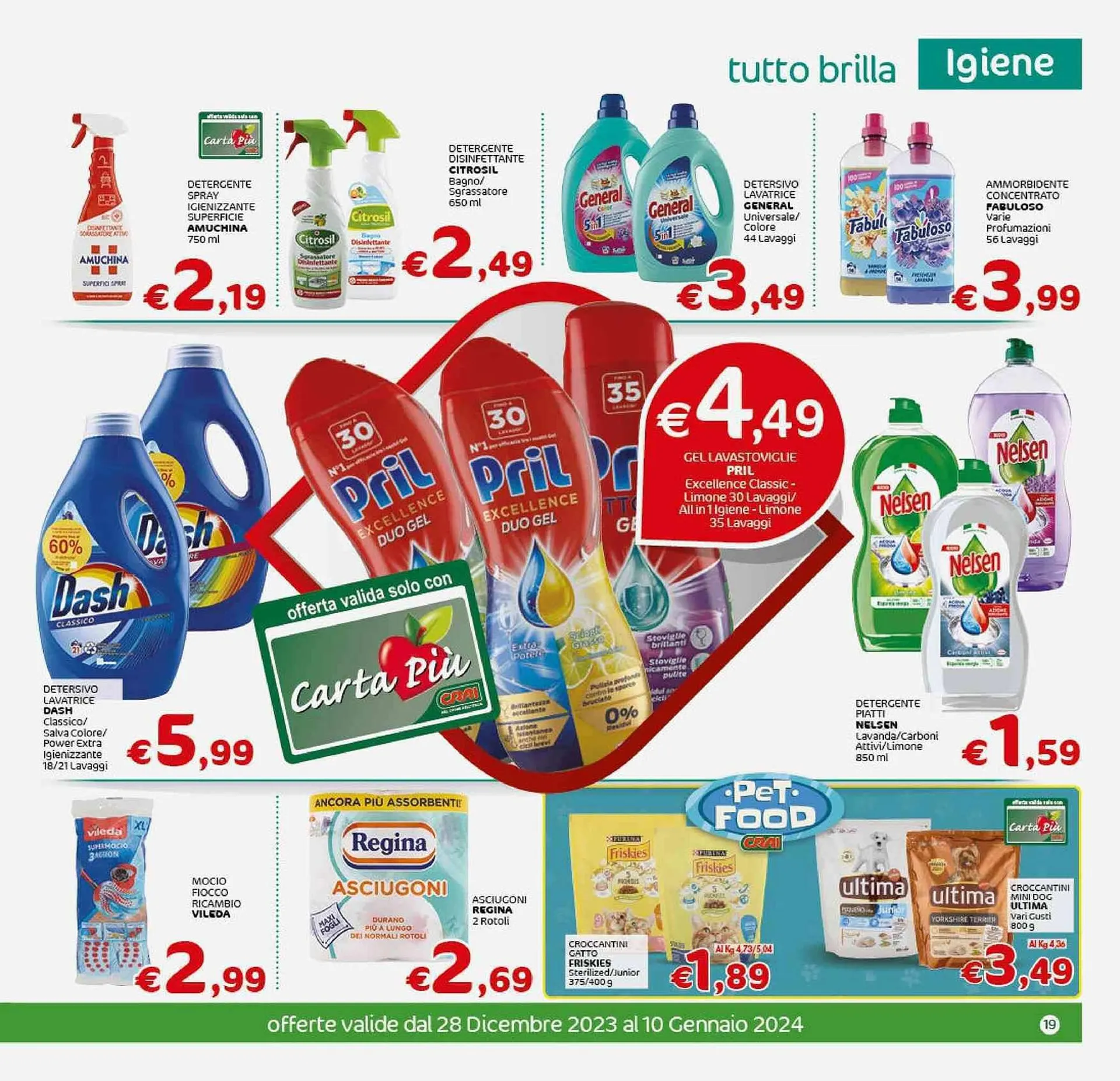 Volantino Crai Extra da 28 dicembre a 10 gennaio di 2024 - Pagina del volantino 19