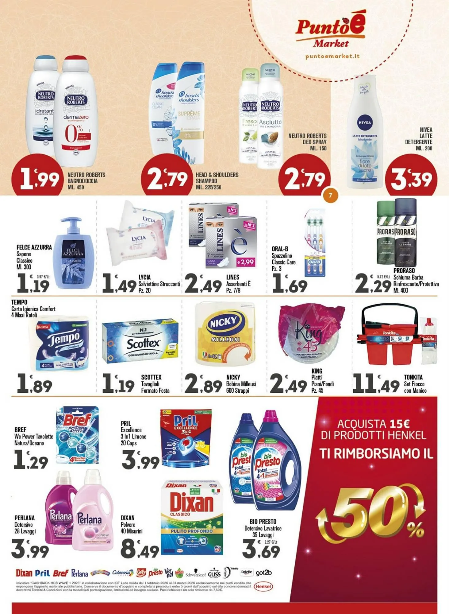 Volantino Punto é market da 20 marzo a 29 marzo di 2026 - Pagina del volantino 7