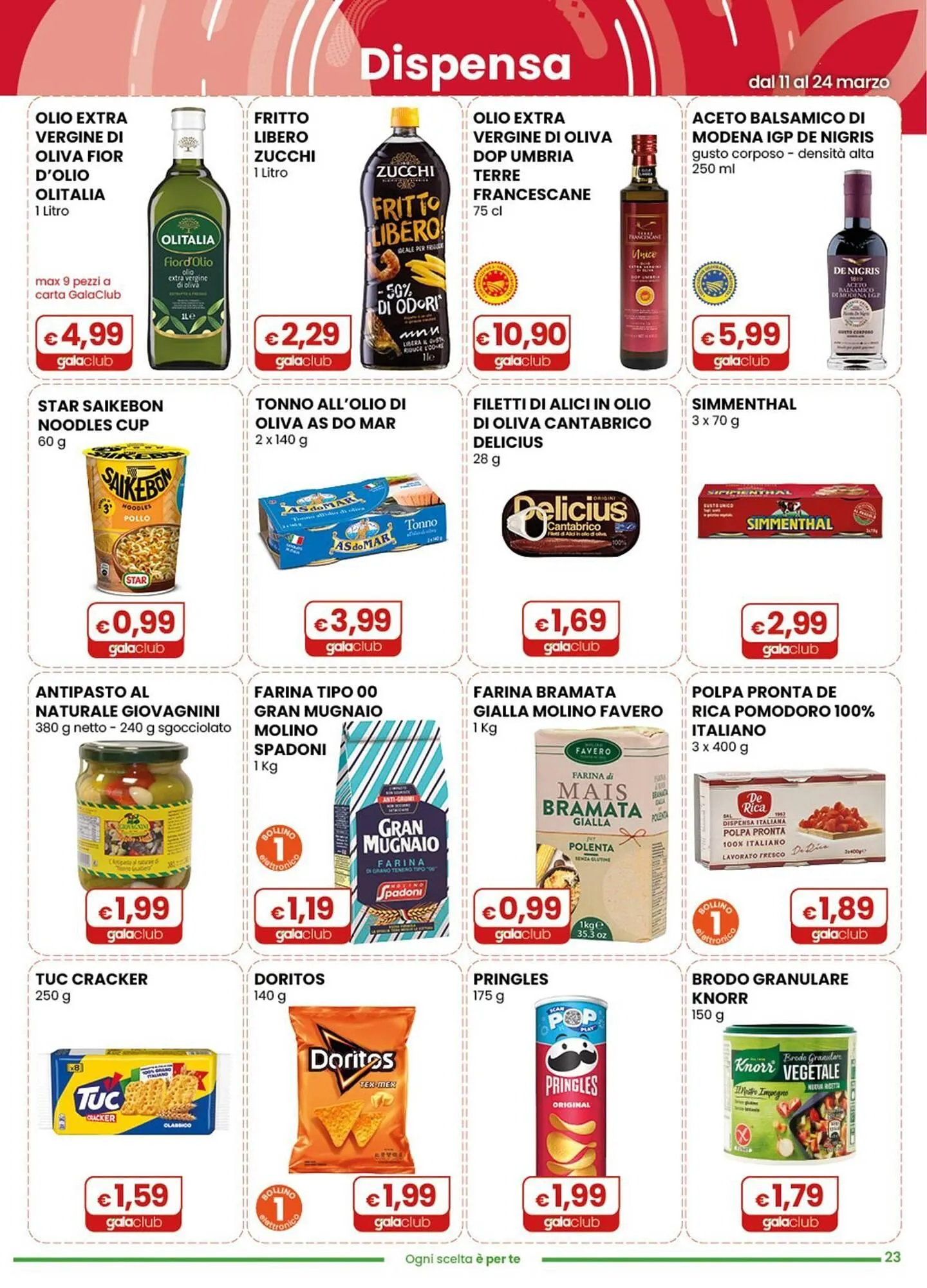 Volantino Gala Supermercati da 11 marzo a 24 marzo di 2026 - Pagina del volantino 23