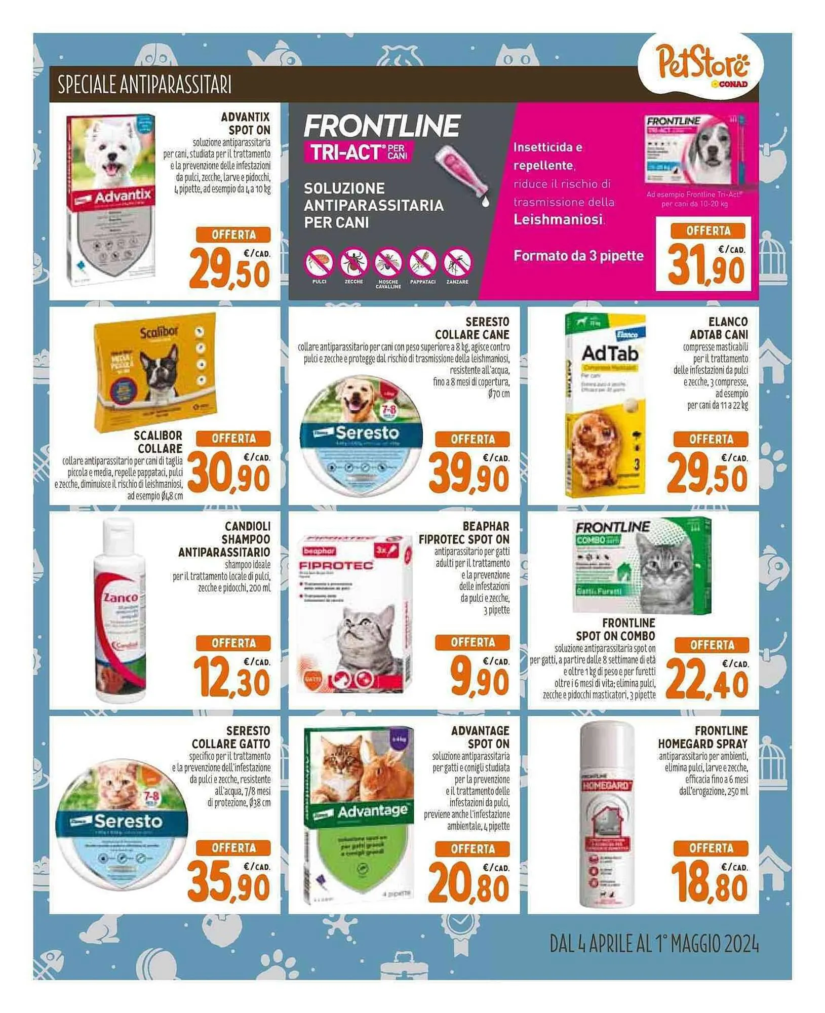 Volantino Pet Store Conad da 4 aprile a 1 maggio di 2024 - Pagina del volantino 7