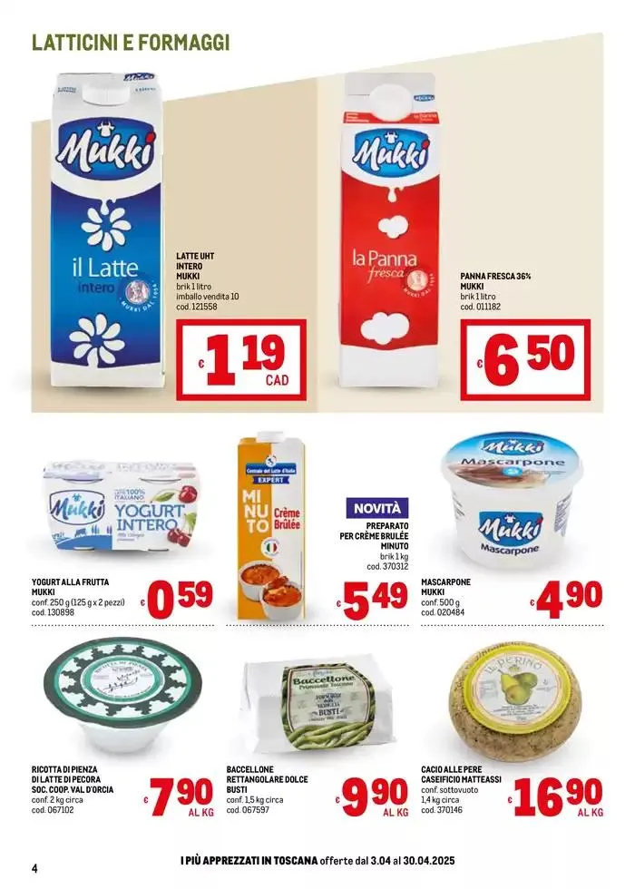 Sapori d'Italia -Toscana da 7 aprile a 30 aprile di 2025 - Pagina del volantino 4