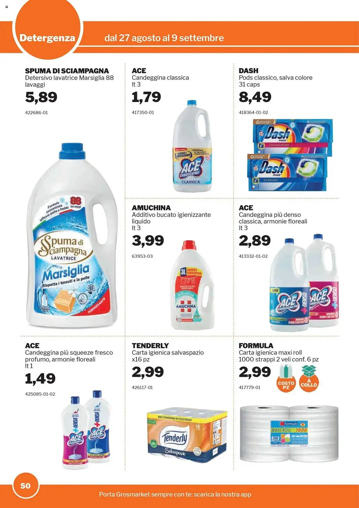 Volantino GrosMarket da 27 agosto a 9 settembre di 2025 - Pagina del volantino 50