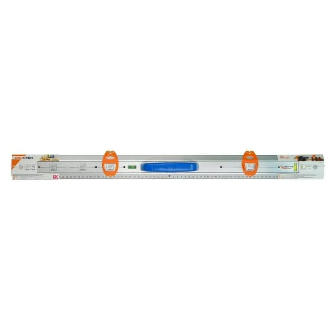 Livella a bolla piatto DEXTER 80 cm 2 fiale