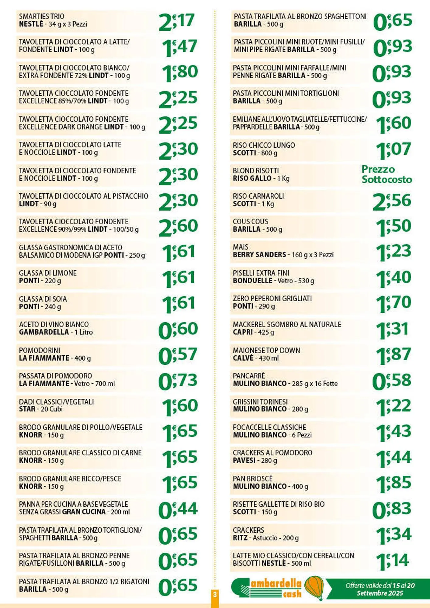 Volantino Gambardella Cash da 13 settembre a 16 settembre di 2025 - Pagina del volantino 3