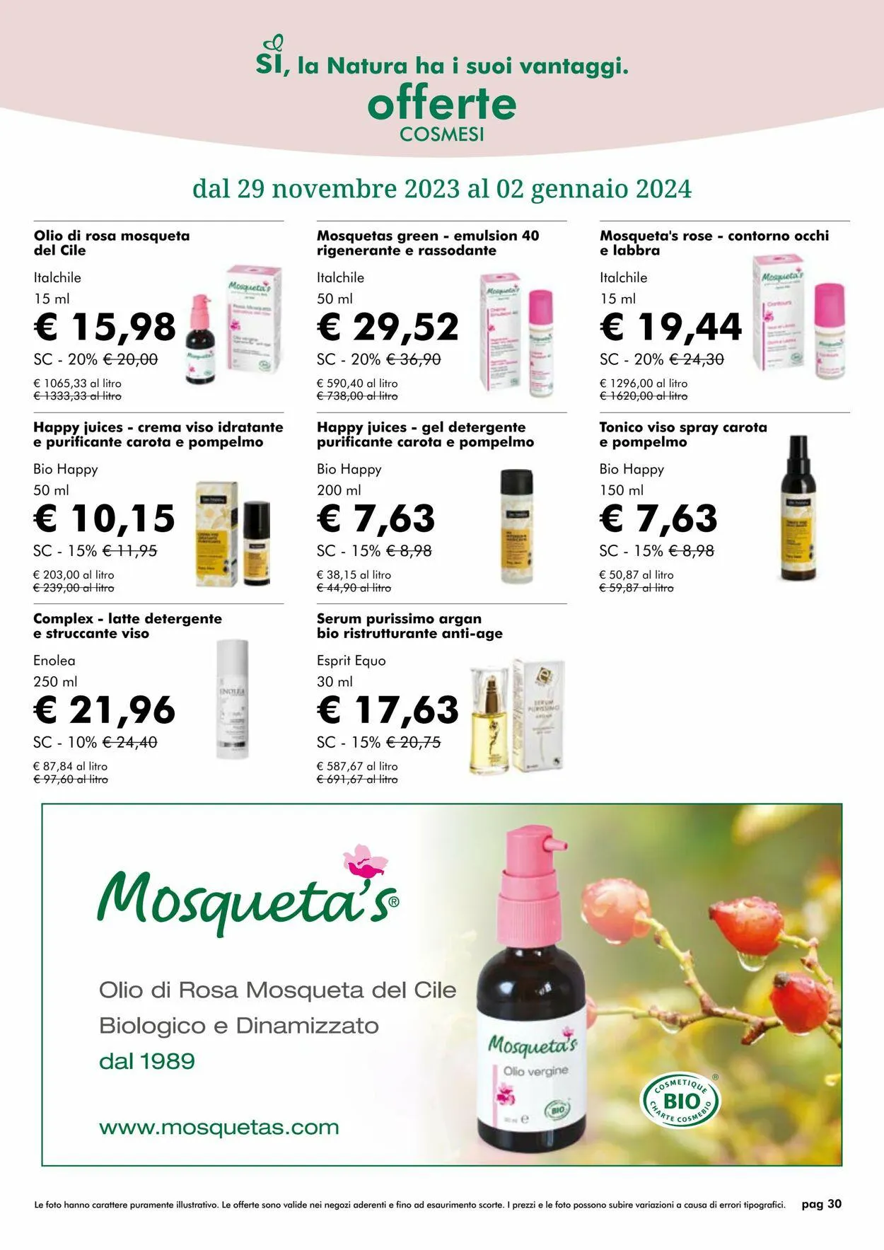 Natura Sì Volantino attuale da 27 novembre a 11 dicembre di 2023 - Pagina del volantino 30