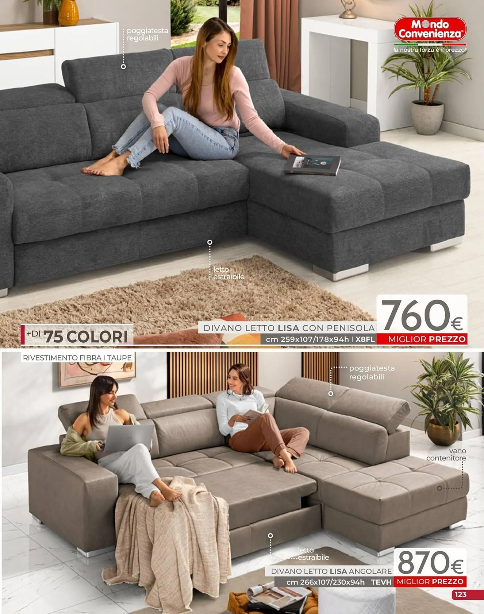 volantino Mondo Convenienza da 1 settembre a 31 dicembre di 2025 - Pagina del volantino 125