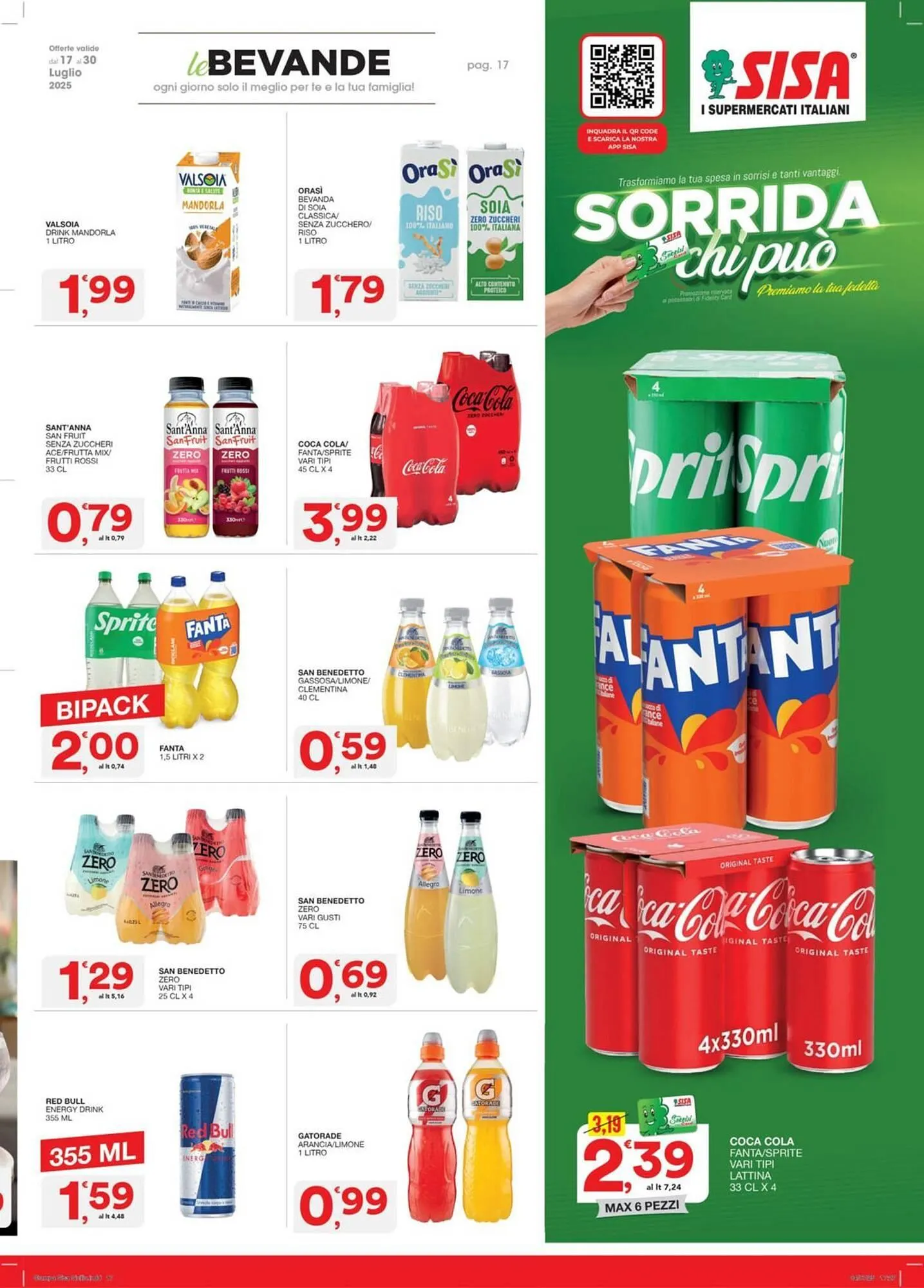 Volantino Sisa da 17 luglio a 30 luglio di 2025 - Pagina del volantino 17