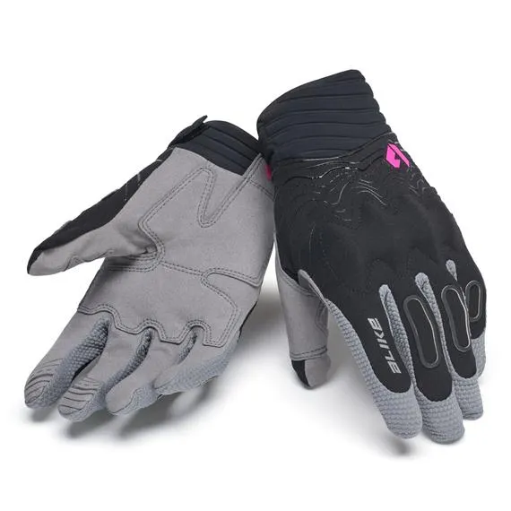 Guanti moto da donna Dunes Air Lady Nero/Ghiaccio/Fucsia