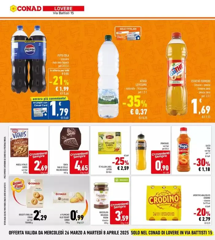 CONAD apre a Lovere da 26 marzo a 8 aprile di 2025 - Pagina del volantino 28