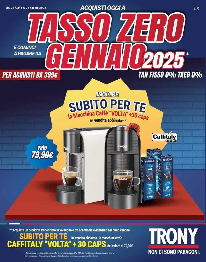 Tasso zero da 29 luglio a 21 agosto di 2024 - Pagina del volantino 1