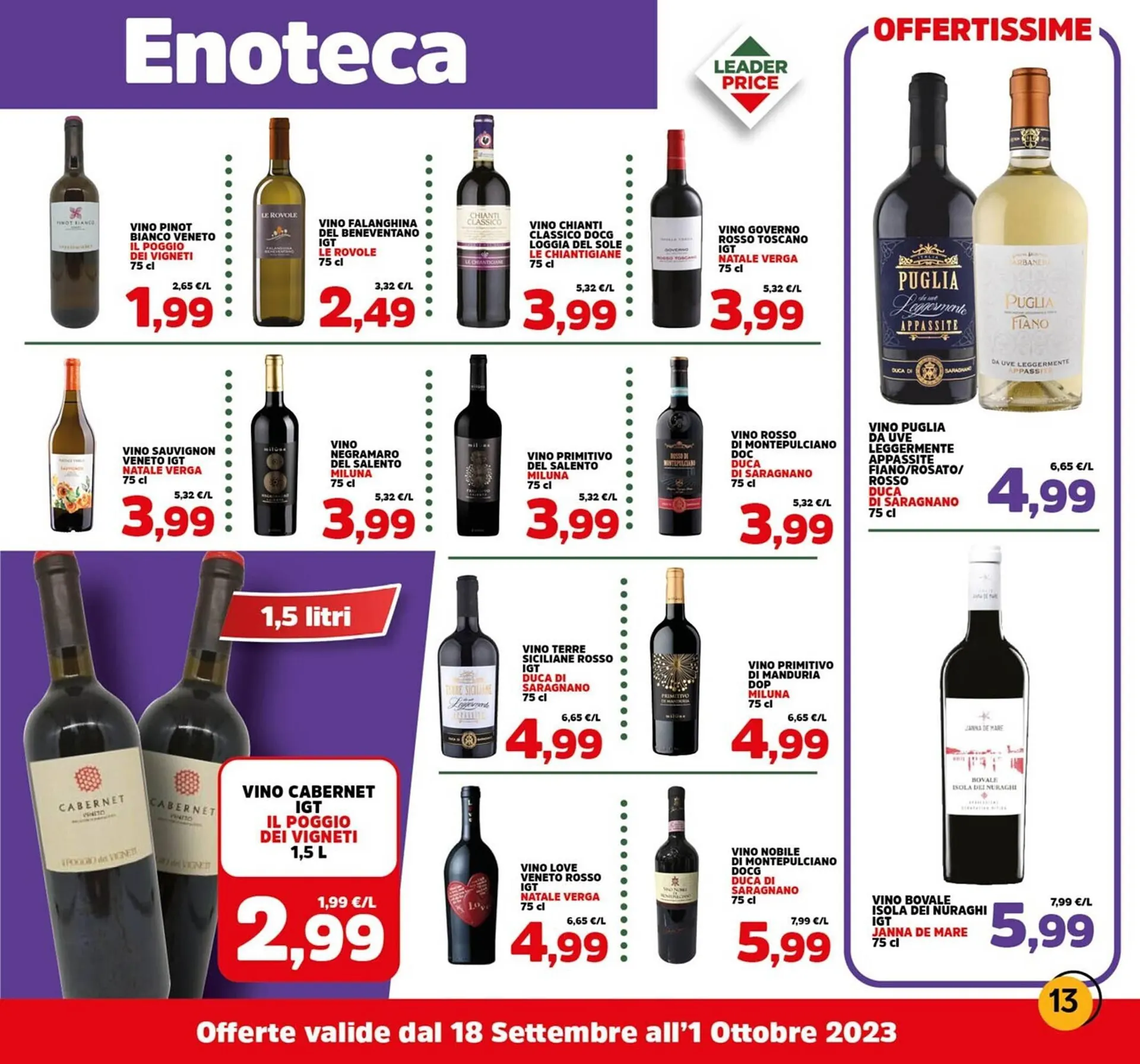 Volantino Leader Price da 18 settembre a 1 ottobre di 2023 - Pagina del volantino 13