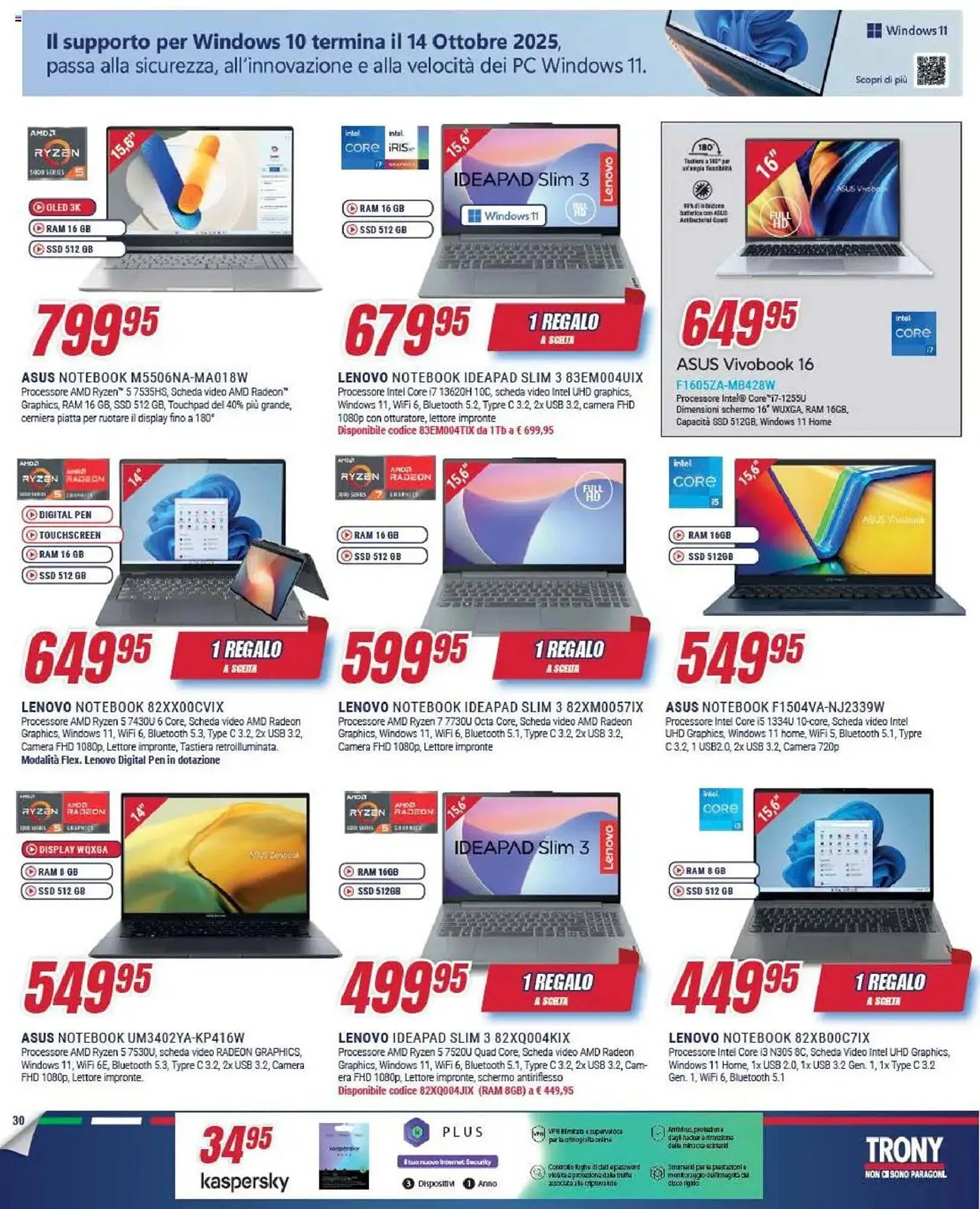 Volantino Trony da 5 settembre a 1 ottobre di 2025 - Pagina del volantino 30