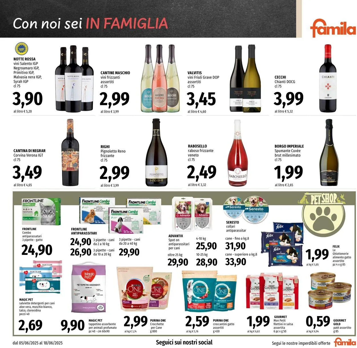 Famila Volantino attuale da 5 giugno a 18 giugno di 2025 - Pagina del volantino 19