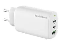 MD PD CHARGER 65W 1USB-2TYPEC WHITE