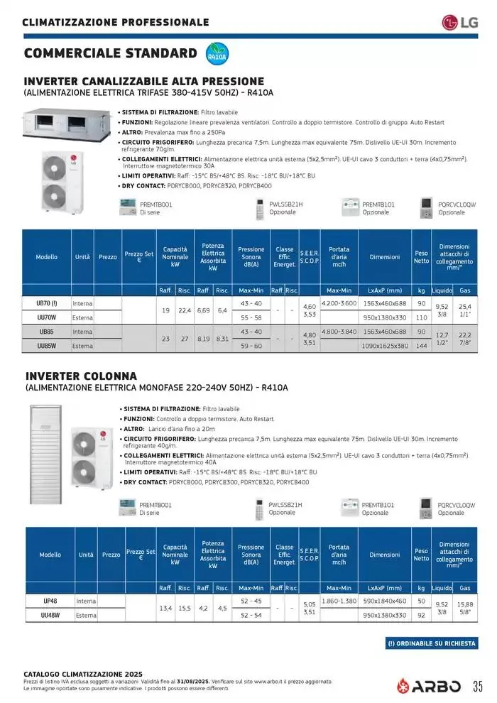 Catalogo Climatizzazione 2025 da 1 gennaio a 31 dicembre di 2025 - Pagina del volantino 35