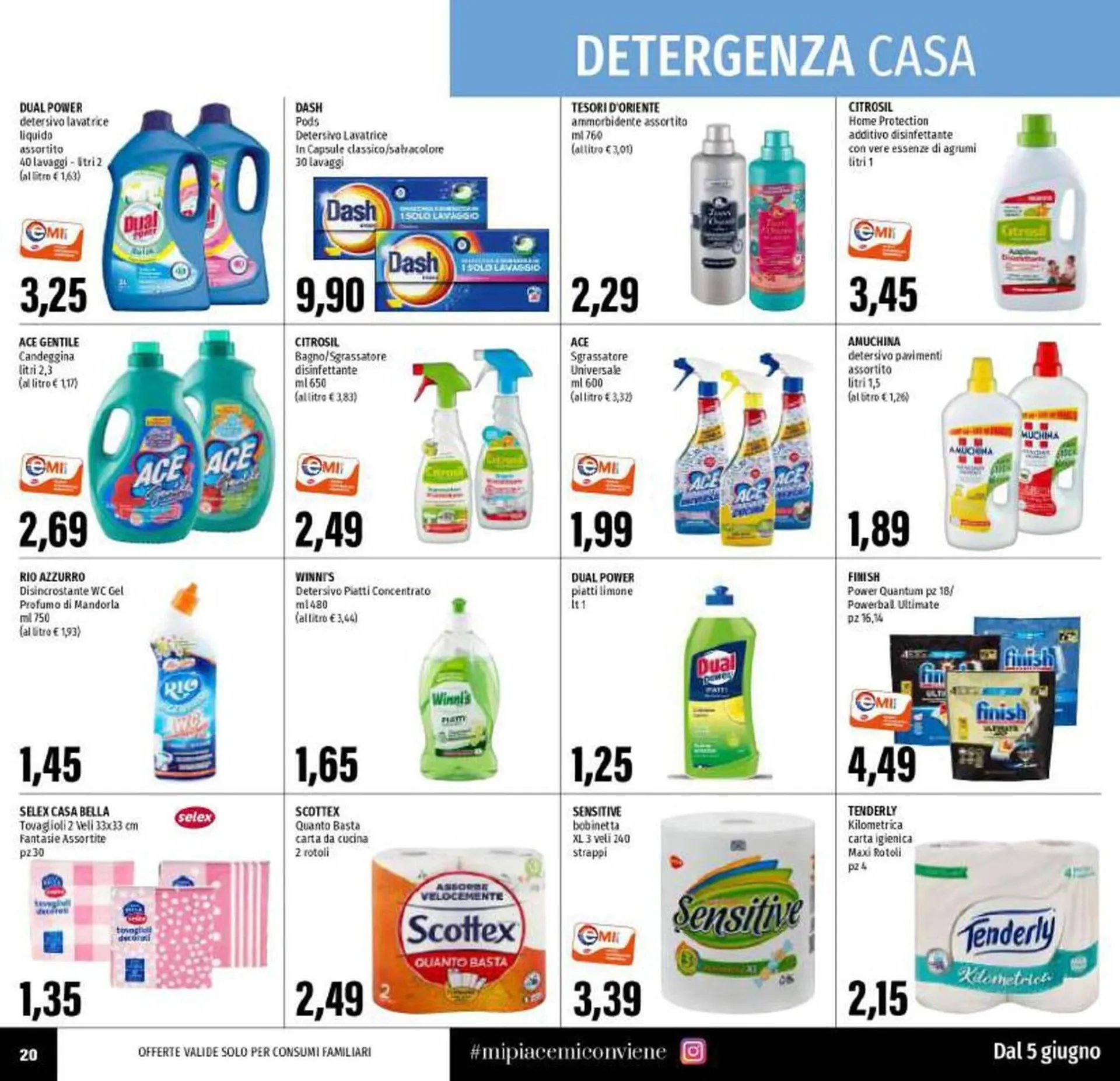 Volantino Emi Supermercati da 5 giugno a 18 giugno di 2025 - Pagina del volantino 20