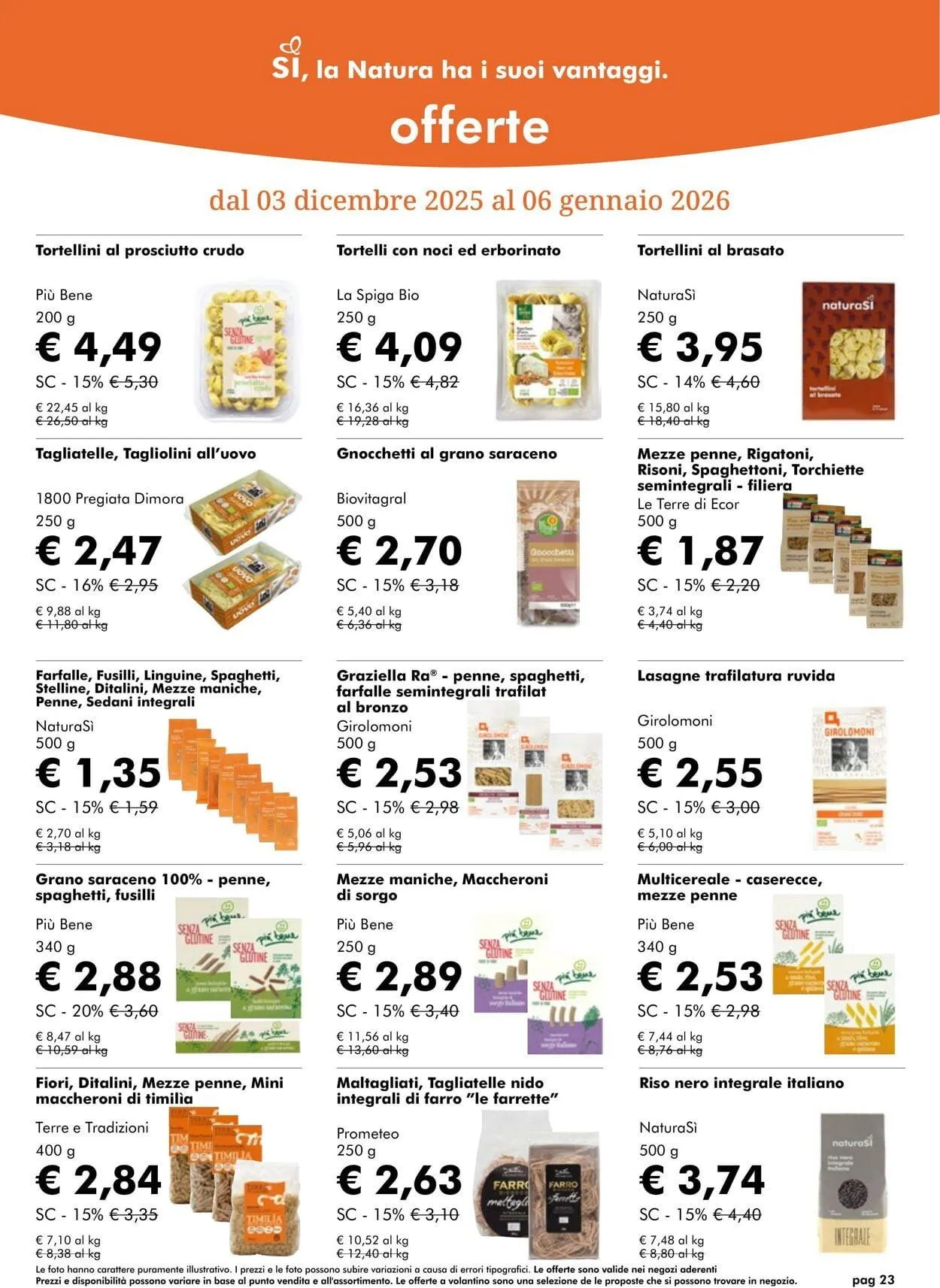 Natura Sì Volantino attuale da 29 gennaio a 12 febbraio di 2026 - Pagina del volantino 23