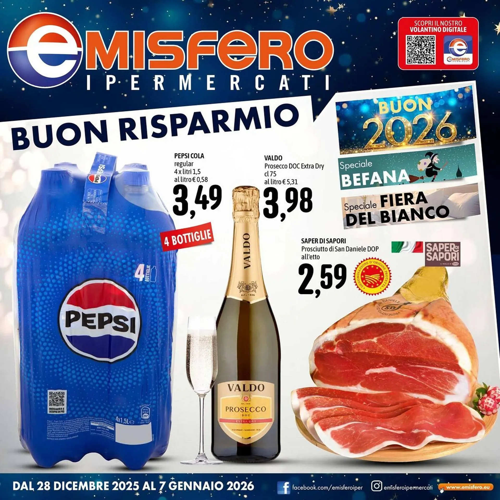Volantino Emisfero da 28 dicembre a 7 gennaio di 2026 - Pagina del volantino 1