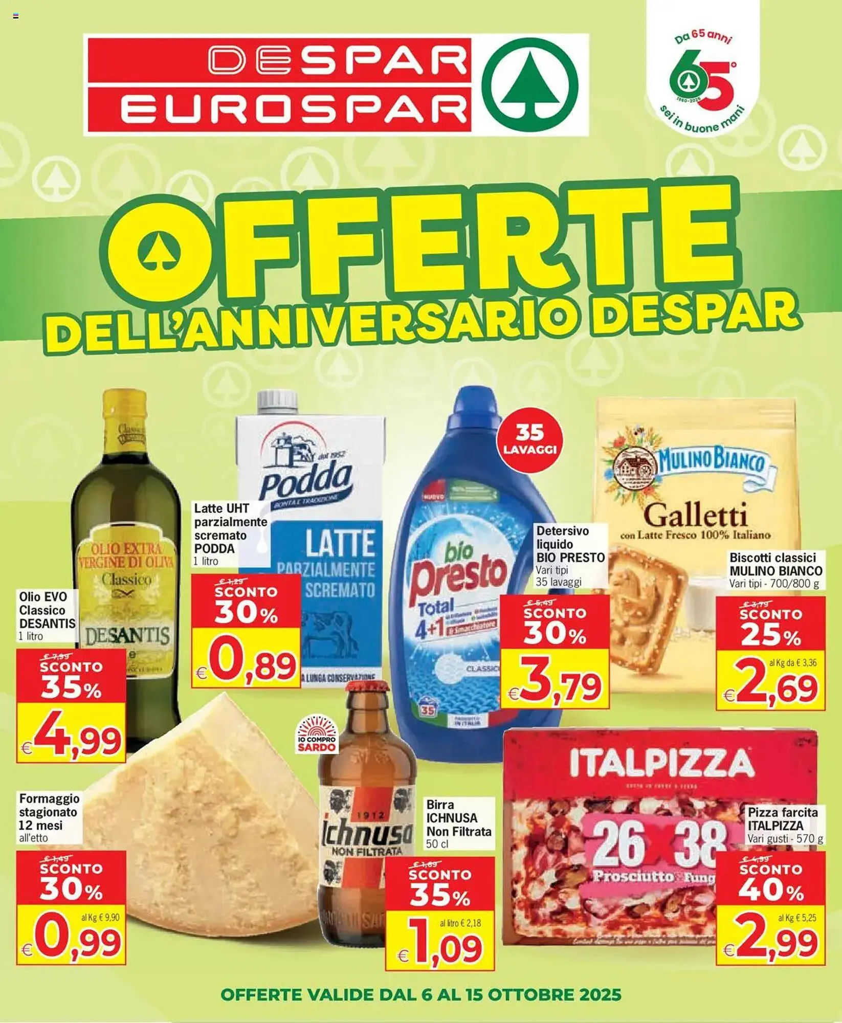 Volantino Eurospar da 6 ottobre a 15 ottobre di 2025 - Pagina del volantino 1