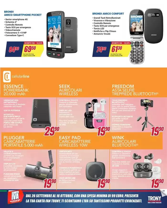 SCONTO IVA da Trony! da 26 settembre a 16 ottobre di 2024 - Pagina del volantino 11