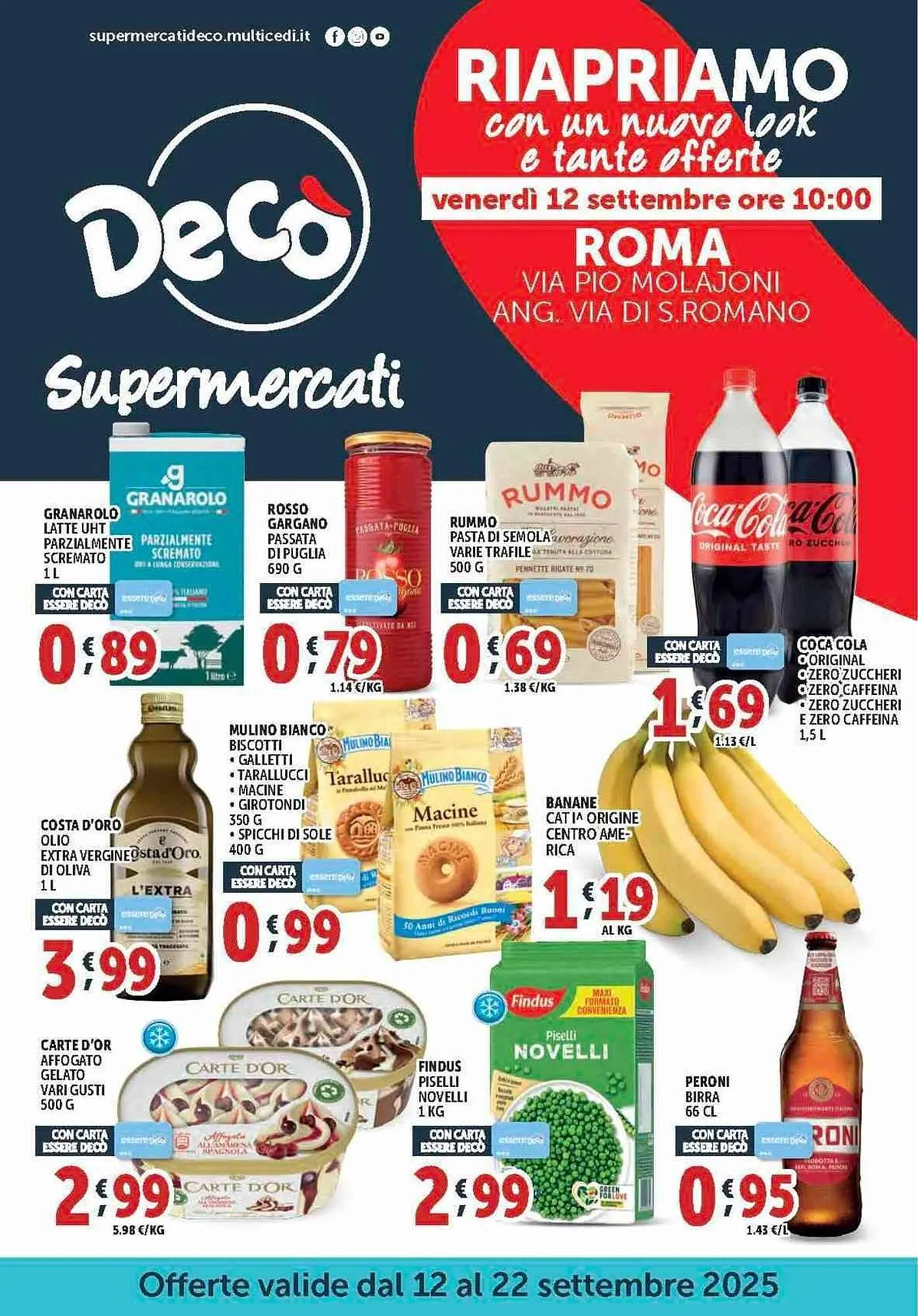 Volantino Deco Supermercati da 12 settembre a 22 settembre di 2025 - Pagina del volantino 1