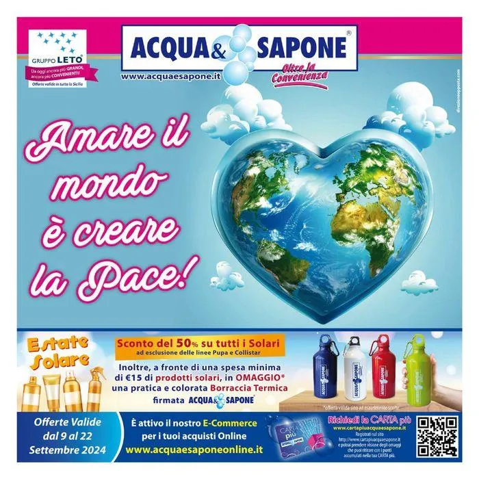 Amare il mondo e crearela pace! da 9 settembre a 22 ottobre di 2024 - Pagina del volantino 1