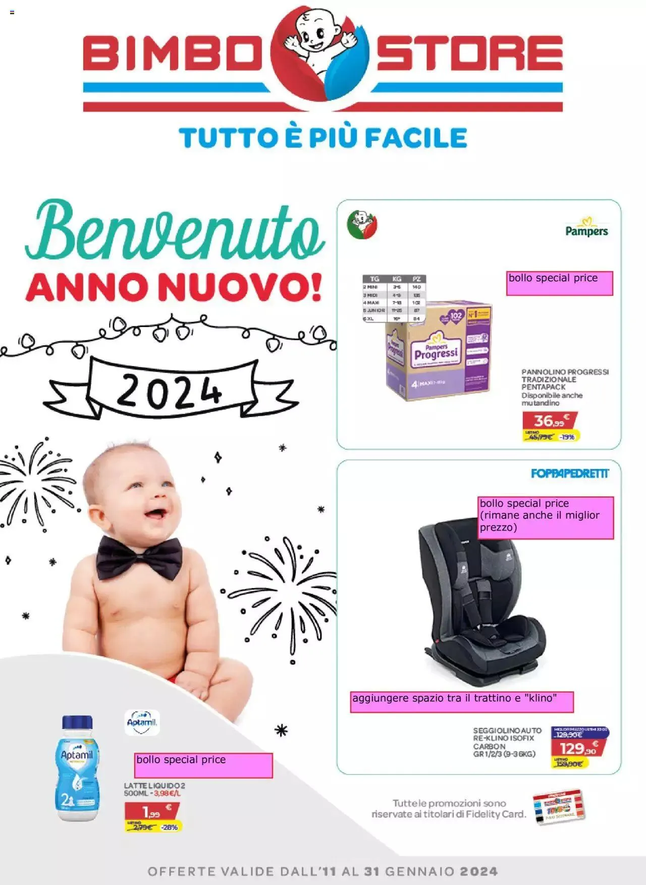 Volantino Bimbo store da 11 gennaio a 31 gennaio di 2024 - Pagina del volantino 1