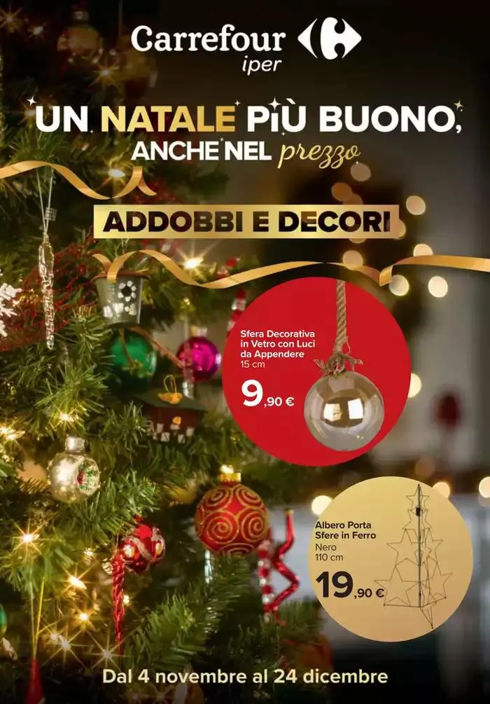Catalogo addobbi e decori da 5 novembre a 24 dicembre di 2024 - Pagina del volantino 1