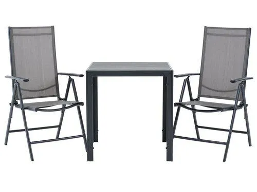 Tavolo JERSORE L70 cm + 2 Sedie MELLBY nero