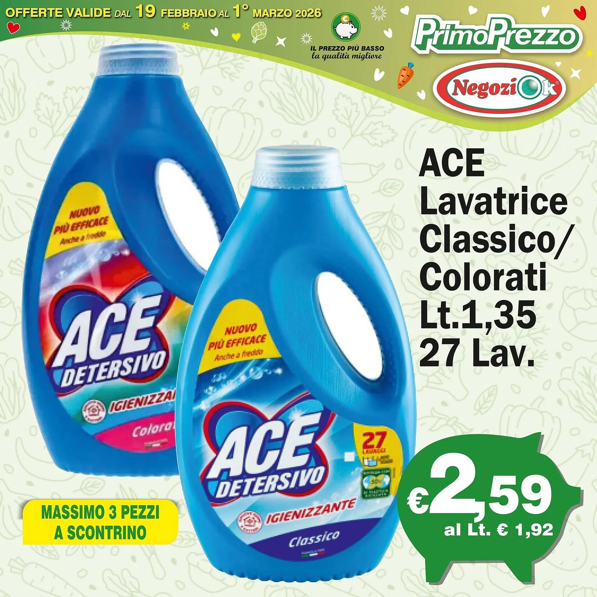 Volantino Primo Prezzo da 22 febbraio a 1 marzo di 2026 - Pagina del volantino 1