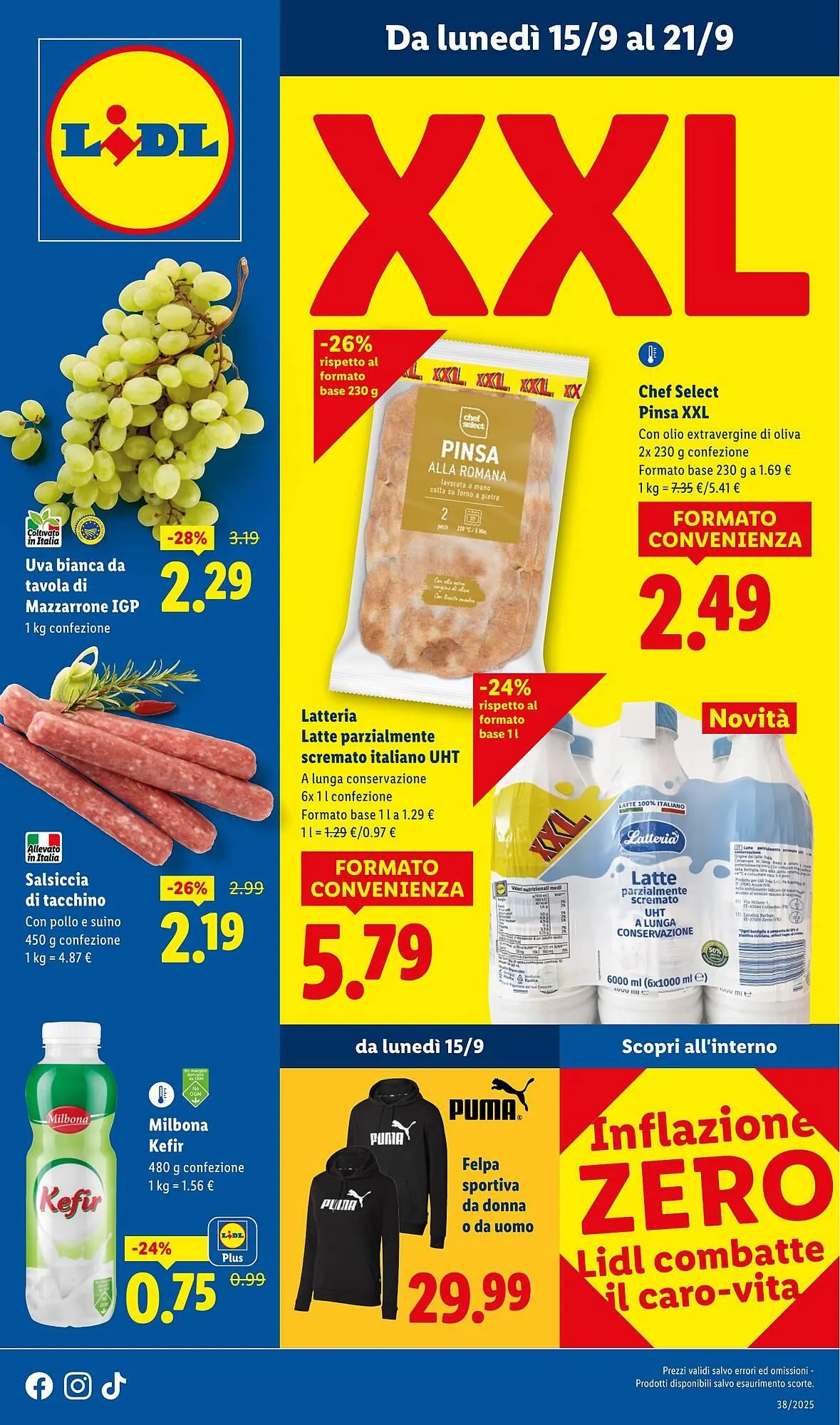 Volantino Lidl da 15 settembre a 21 settembre di 2025 - Pagina del volantino 1