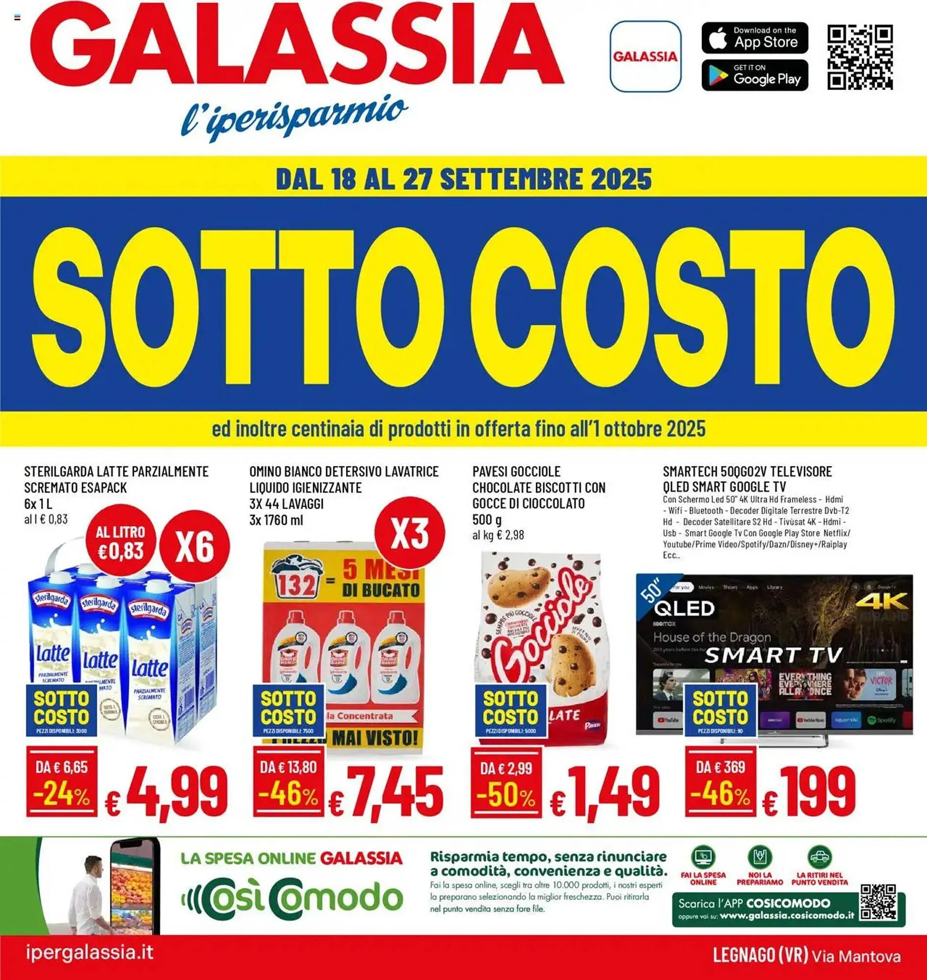 Volantino Galassia da 18 settembre a 1 ottobre di 2025 - Pagina del volantino 1